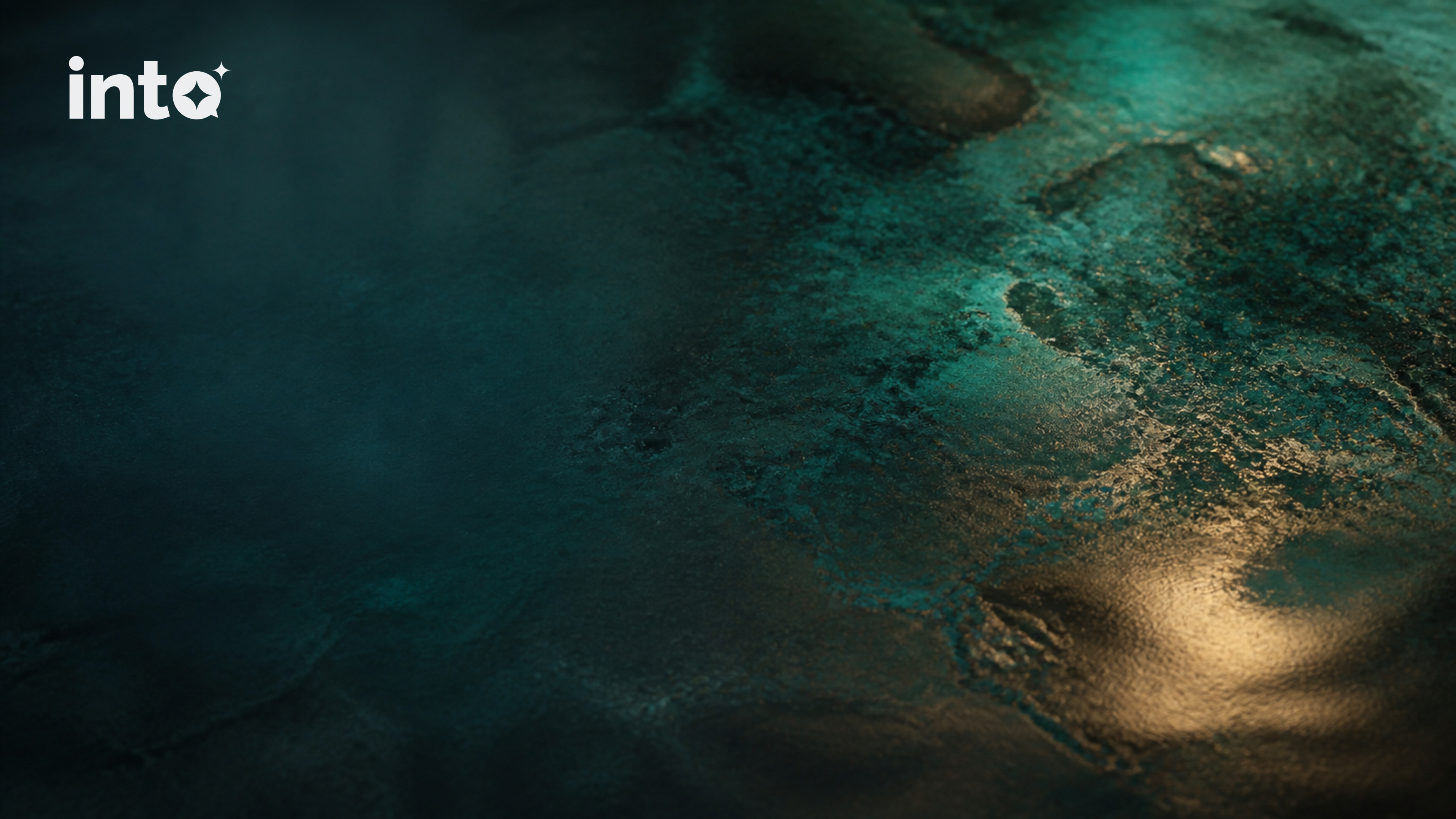 Oxidized copper waterline desktop background